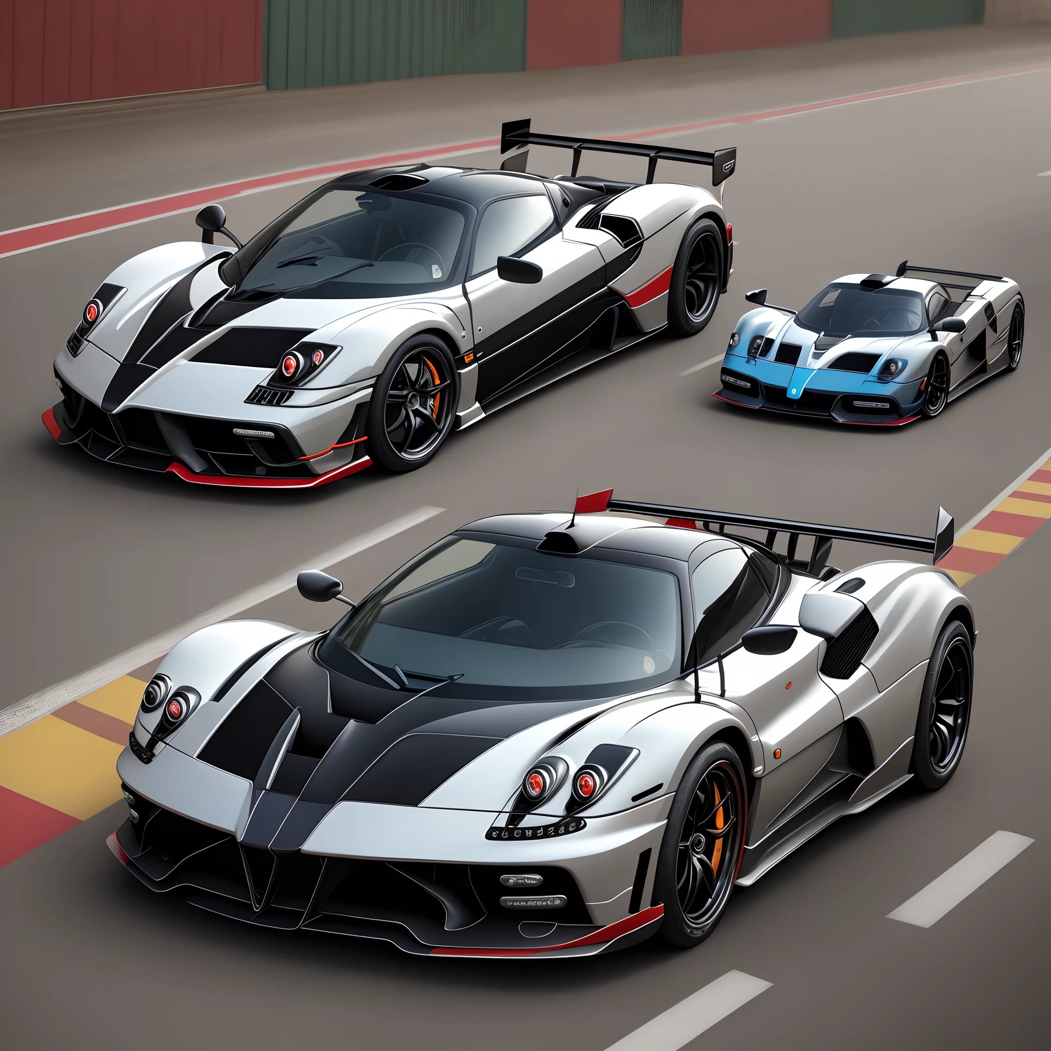 New version of the next pagani car