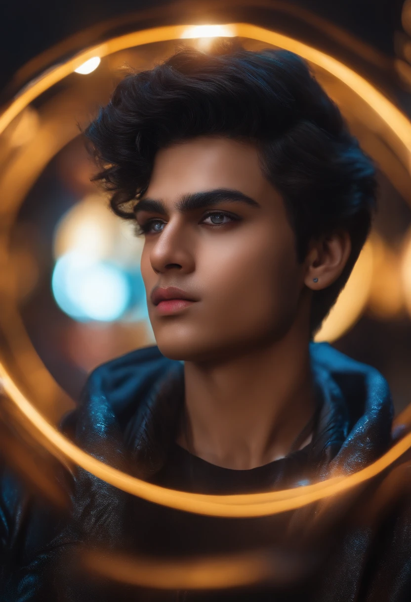 Change background cyber Pankh realistic face ultra real 8k boy