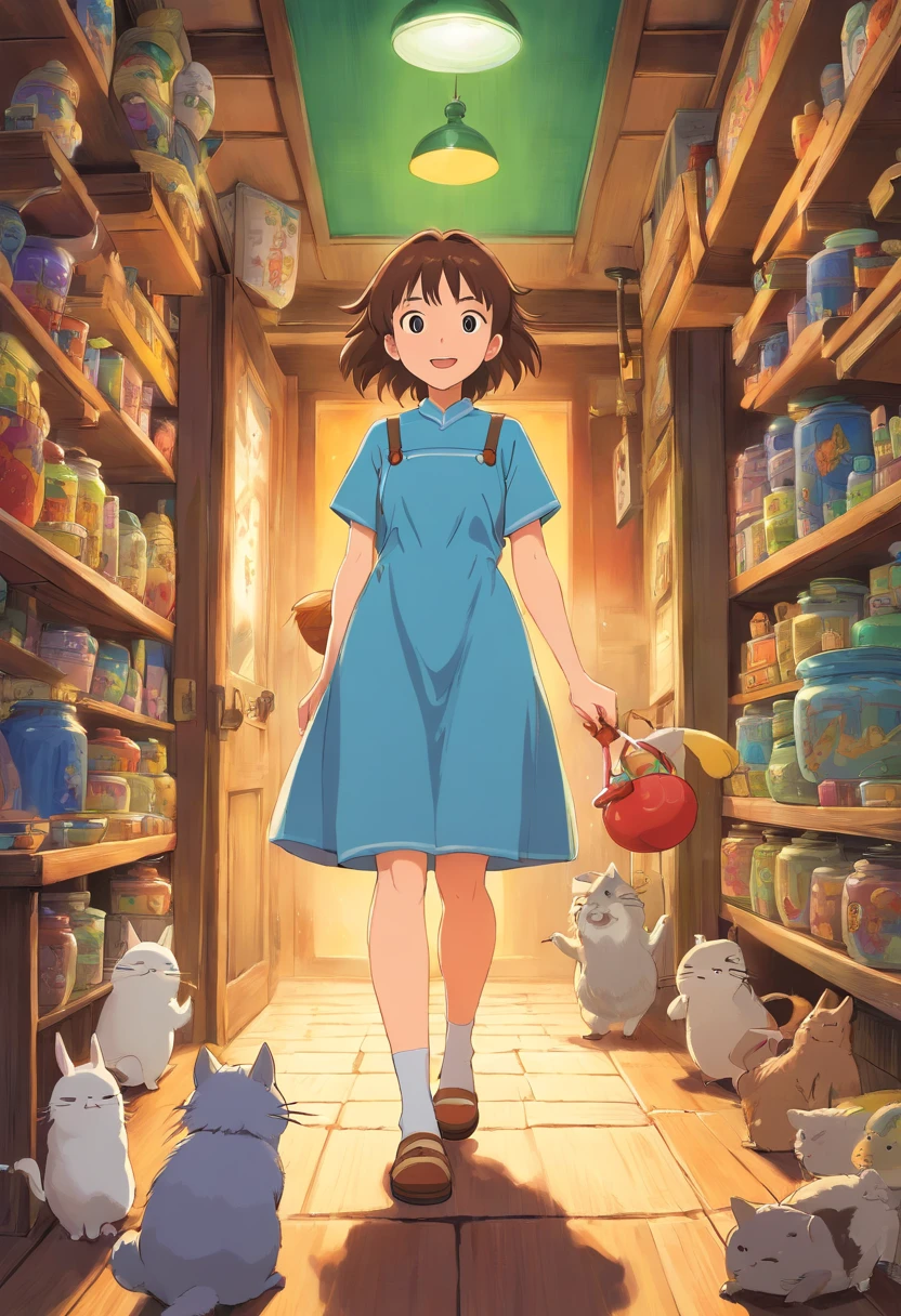 Funny,comical,(Playful),toys,illustration,A high resolution,Vibrant colors,Soft lighting,Random actions,Wear randomly