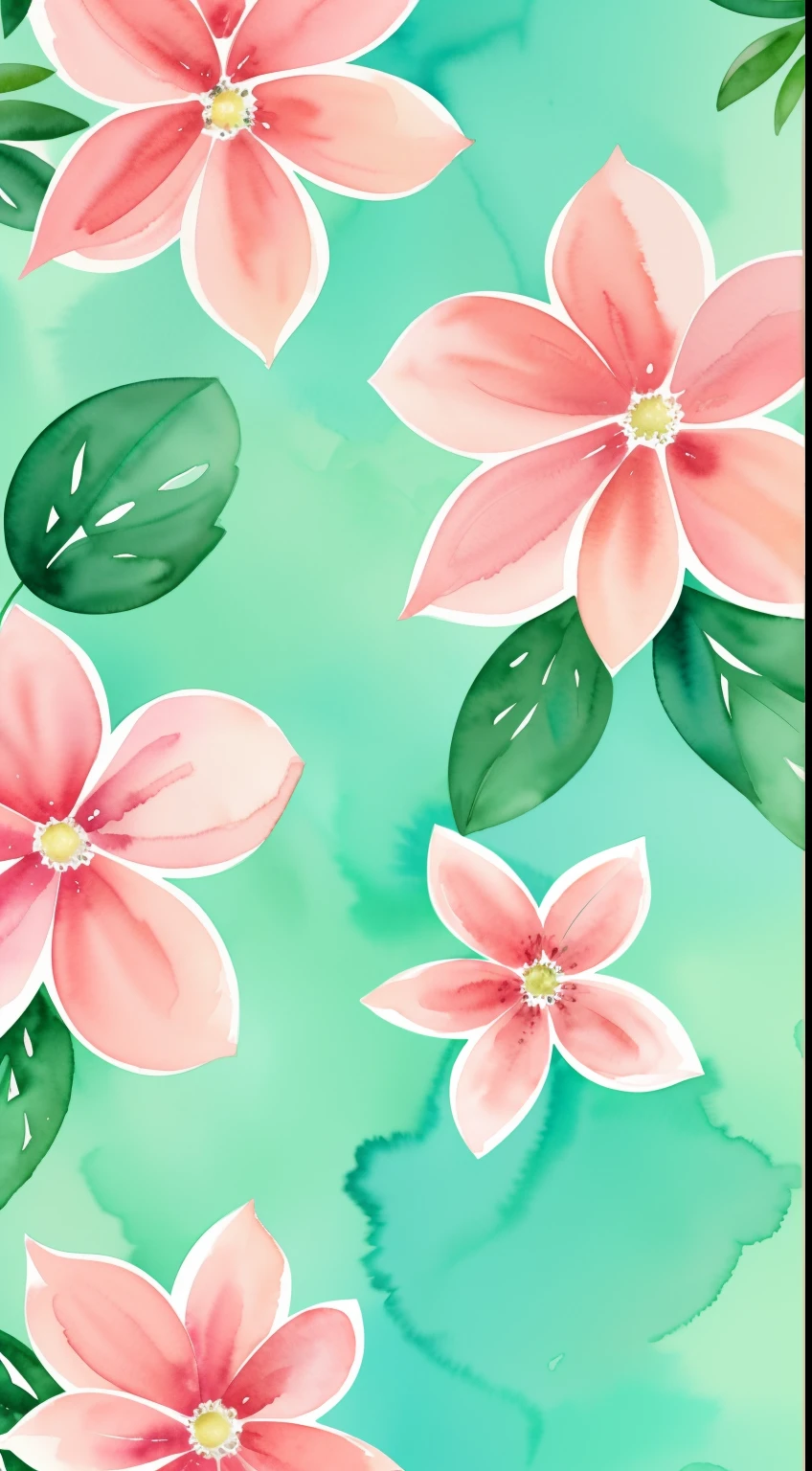 watercolor pattern of beautiful flowers, Rosette, Plantas de videira, , Cores calmas em #3b4195 fundo colorido. Textura do papel aquarela.