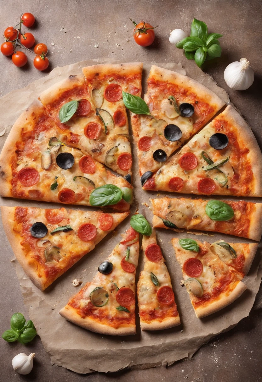 pizza no teto de uma casa