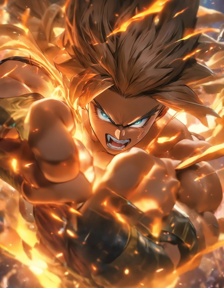 Sett, Hard Punches, Meta Human Muscle, Blow of the Night, Invincible Master, Resilient Man, Runeterra, League Of Legends, Fantastic, Epic, 3D, HD, 8k, HDR, Anime Reallity, Anime Detailed, Anime Style, Super Detailed, High Detailed. Final Detailed.