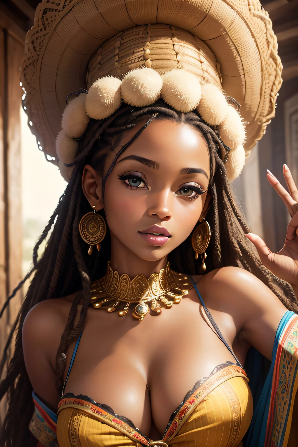 Mignonne Melanie africaine, afro , 1.93, belle forme, cheuveux crepus
