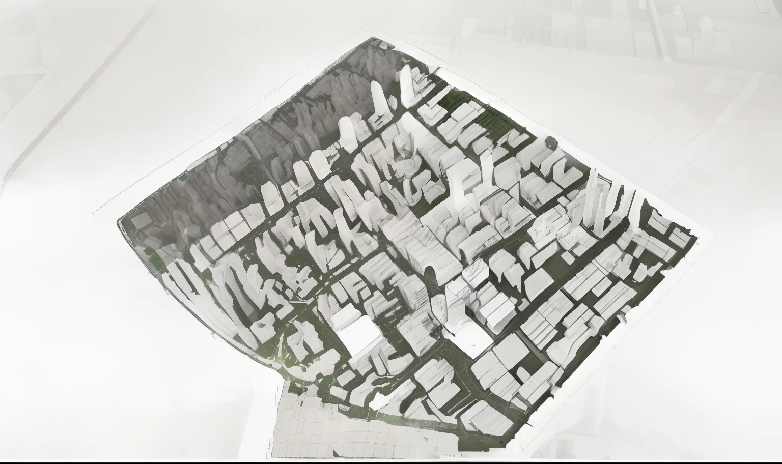 a drawing of a keyboard with a city in the background, digital model, concept image, architectural concept diagram, center model buildings, complex buildings, sketch - up, perspective view, mixed development, urban planning, concept model, isometric perspective view, housing architecture, concept drawing, barycentric subdivision, architectural plan, subdivision, concept illustration, conceptual ,