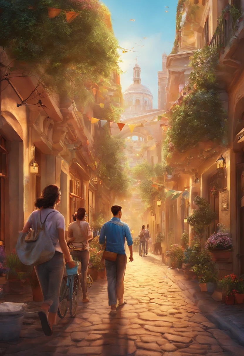 The high-definition public welfare illustrations show the positive energy of positive young people striving for a new era. The colors are bright, the creativity is perfect, and the imagination is unlimited, making people optimistic and full of hope.