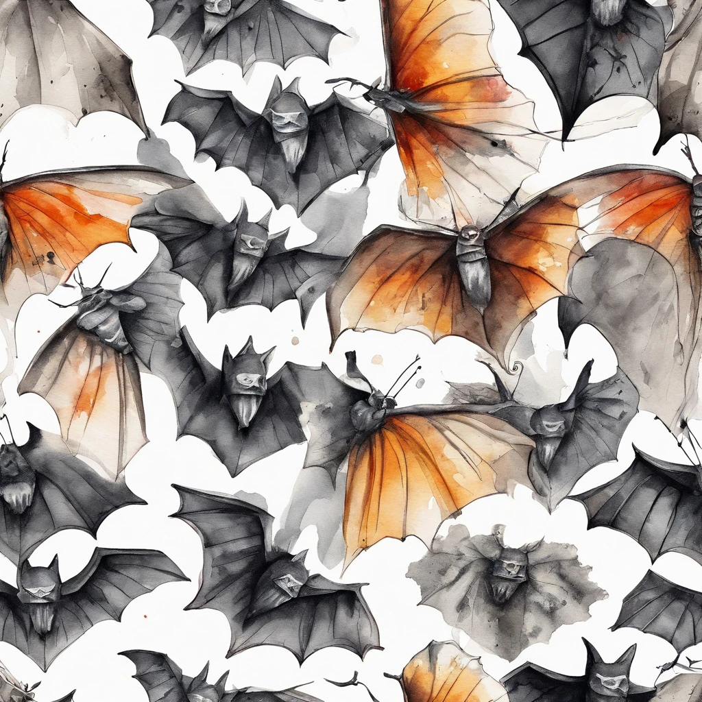 Arte de tatuagem do batman realista cinza preto busto, com (((olhos alaranjados))) Displays an ink splash sketch effect ,de boca aberta, ele parecia muito feroz e zangado,Classical Chinese art style