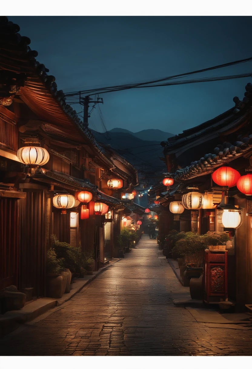 Korean street at night