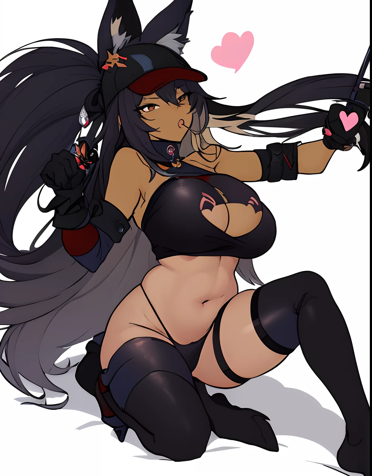 cartoon of a woman with a cat tail blowing a bubble, of a ramlethal valentine, commission for high res, badass pose, oc commission, female fursona, fox nobushi, holding a pudica pose, furaffinity commission, fullbody commission for, female furry mini cute style, female rouge assassin, gorgeous werefox fursona
