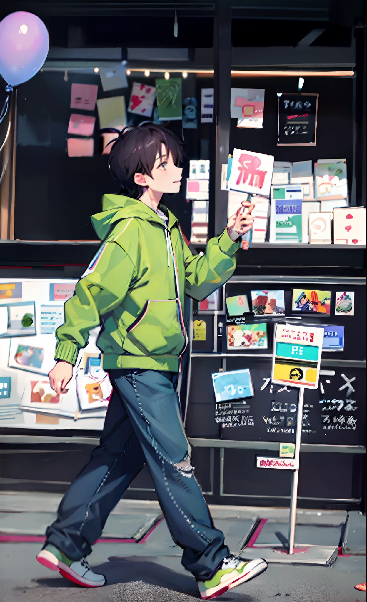 anime - style illustration of a man sitting in a chair in a room, lofi portrait, lofi artstyle, digital anime illustration, modern anime style, anime aesthetic, anime artstyle, high quality anime artstyle, handsome anime pose, anime art style, in an anime style, anime style only, in anime style, lofi art, anime moe artstyle