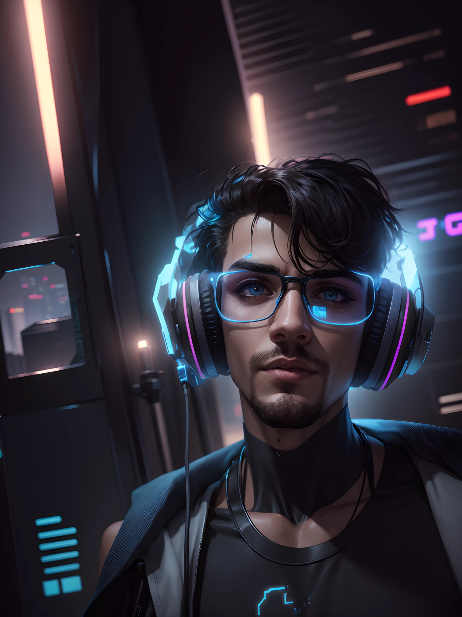 Change background cyberpunk handsome boy, ultra realistic, 8k, real