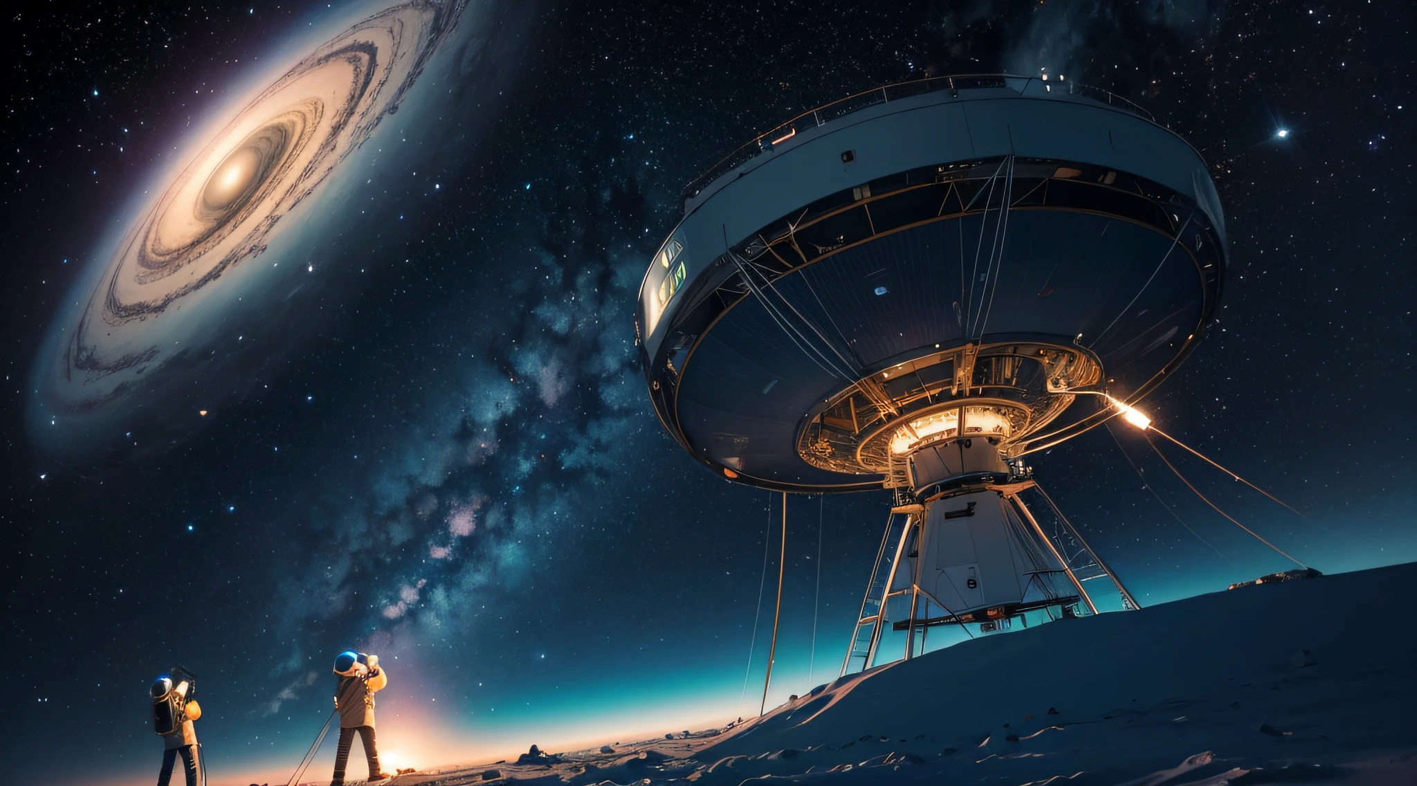 Scientists studying signals from the cosmos.