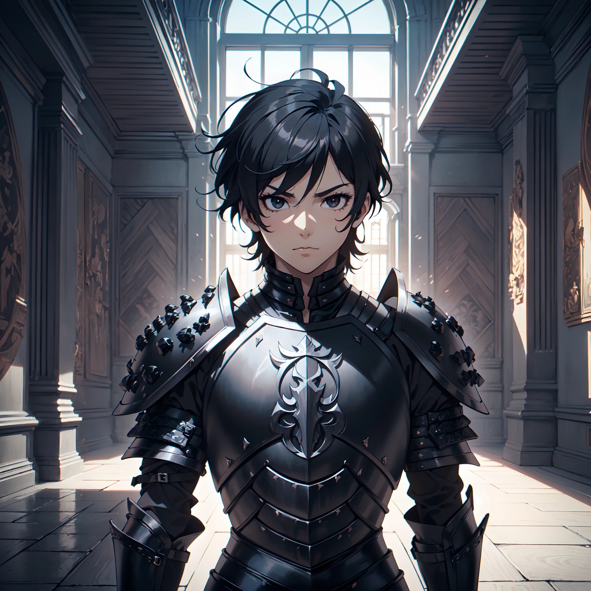 128K Ultra High Definition,
128K Ultra High Quality,
128K Ultra High Resolution,
Best Definition,
Best Quality,
Best Resolution,
Perfectly Detailed,
Perfectly Designed,
Extremely Detailed,
Extremely Designed,
Hyper Detailed,
Hyper Definition,
Hyper Quality,
Hyper Resolution,
Masterpiece,
(((Anime))),
Body Shot,
(((Boy))),
Handsome,
Muscular Body,
(((Black Short Hair))),
(((Black Eyes))),
(((Hyper Detailed & Perfectly Designed Black Obsidian Armor Plates))),
(((Hyper Detailed & Perfectly Designed Engraving Baron Armor))),
(((Inside Of Medieval Royal Palace Background Scenery))),