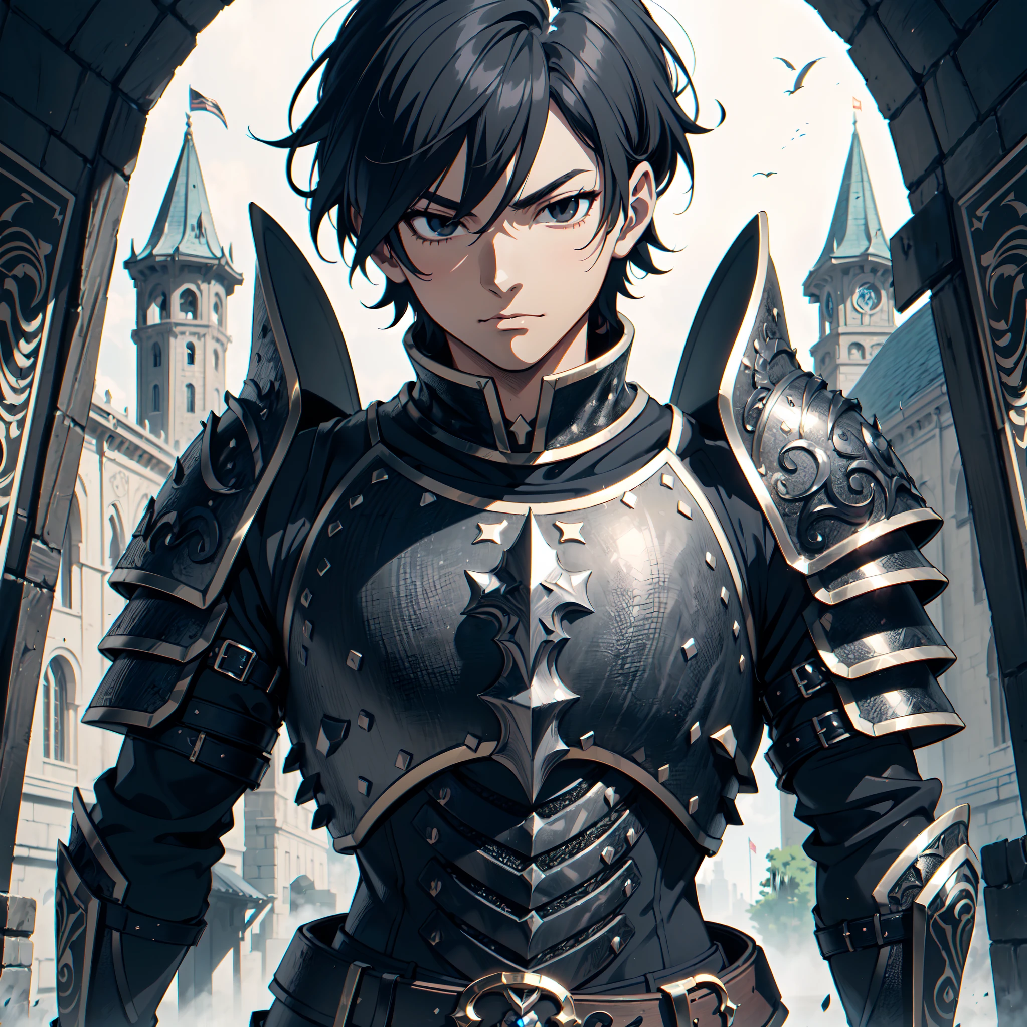 128K Ultra High Definition,
128K Ultra High Quality,
128K Ultra High Resolution,
Best Definition,
Best Quality,
Best Resolution,
Perfectly Detailed,
Perfectly Designed,
Extremely Detailed,
Extremely Designed,
Hyper Detailed,
Hyper Definition,
Hyper Quality,
Hyper Resolution,
Masterpiece,
(((Anime))),
Body Shot,
(((Boy))),
Handsome,
Muscular Body,
(((Black Short Hair))),
(((Black Eyes))),
(((Hyper Detailed & Perfectly Designed Black Obsidian Armor Plates))),
(((Hyper Detailed & Perfectly Designed Engraving Baron Armor))),
(((Inside Of Medieval Royal Palace Background Scenery))),