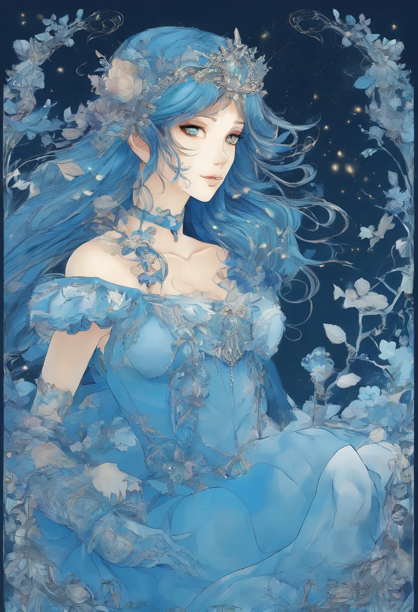 かんざし かんざしさん(((masterpiece))), ((highest quality 16k)), (ephemeral:1.3), ((sexy girl)) ((sexy lace dress,)) ((detailed and delicate)), ((fantastic background)), ((long blue hair)), holding a small blue flower, look down, Forget-me-not, NEON COLOR, LOFI COLOR,eroticism, sexy, black and white image, between shadows, oil painting, chiaroscuro, sensual, dramatic lighting, moody atmosphere, photorealistic, intricate details, masterpiece, ultra-detailed, high quality, 8k, best quality, realistic, cinematic, dark and brooding, expressionistic,{pussy,spread her pussy,cum,cum on pussy,masterbation,straddling,},, powerful composition, emotional impact, Bill Sienkiewicz inspired art