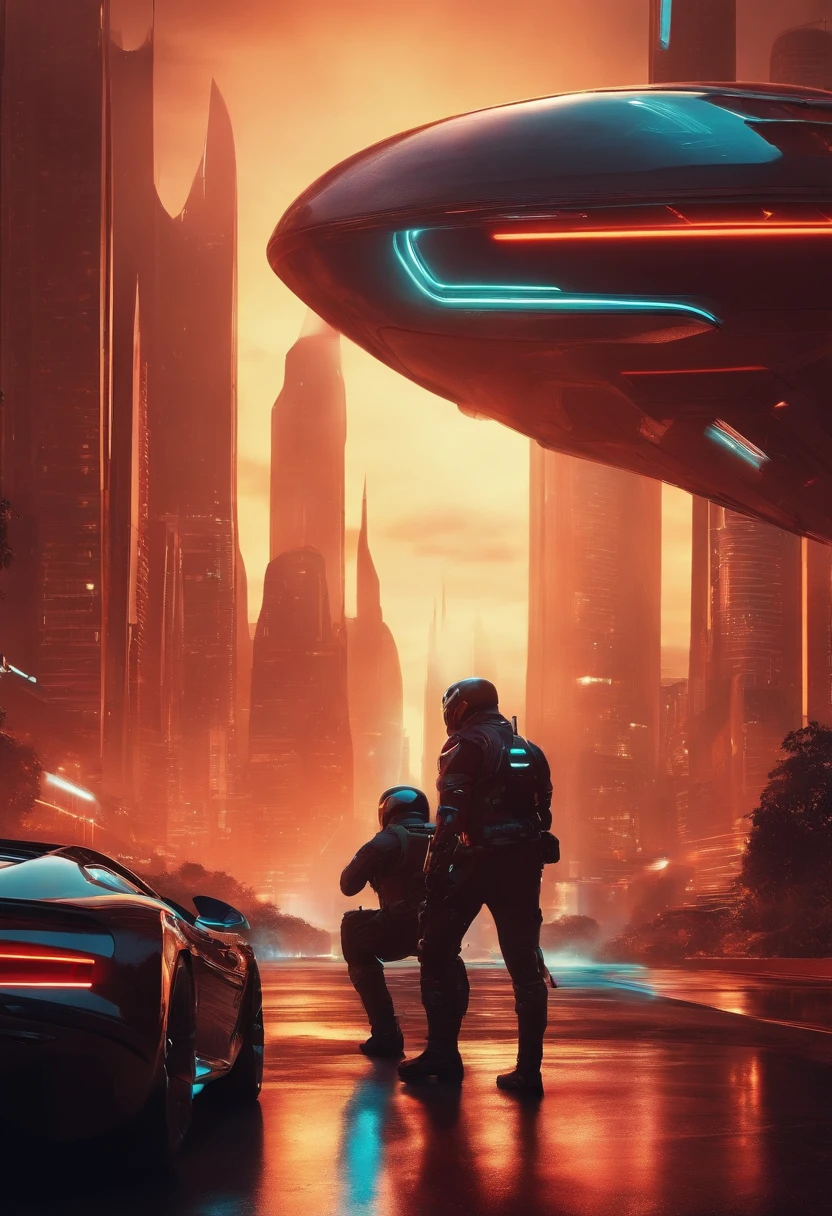 Create a futuristic image that is inductive in creating an unknown