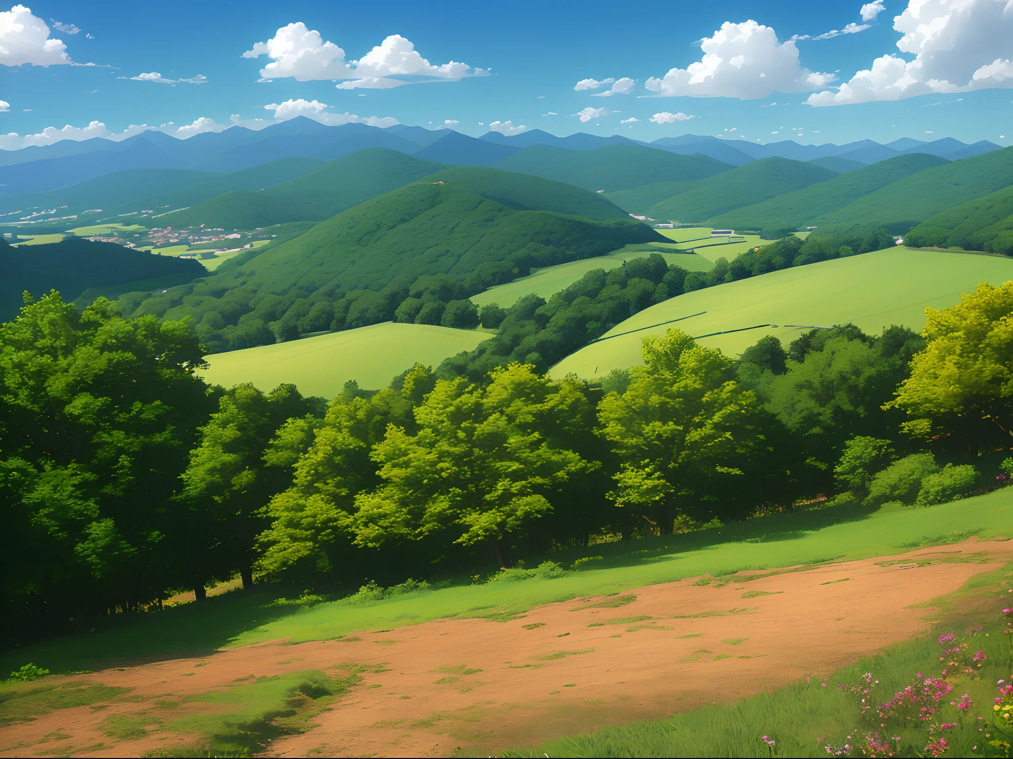 A anime styled landscape
