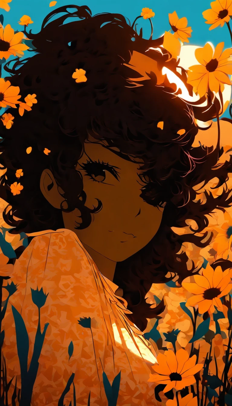 (Silhouette Art,cutouts:1.6) (((Paper cutting art,A world where only white exists:1.3) (Cowboy Shot),1 girl、Solo, (summer dress, profile:1.2),white, Clear and beautiful face,Romper (blue open sky、white clouds、Yellow sunflower) Textured glass background,World of Tarot Cards、summer feel