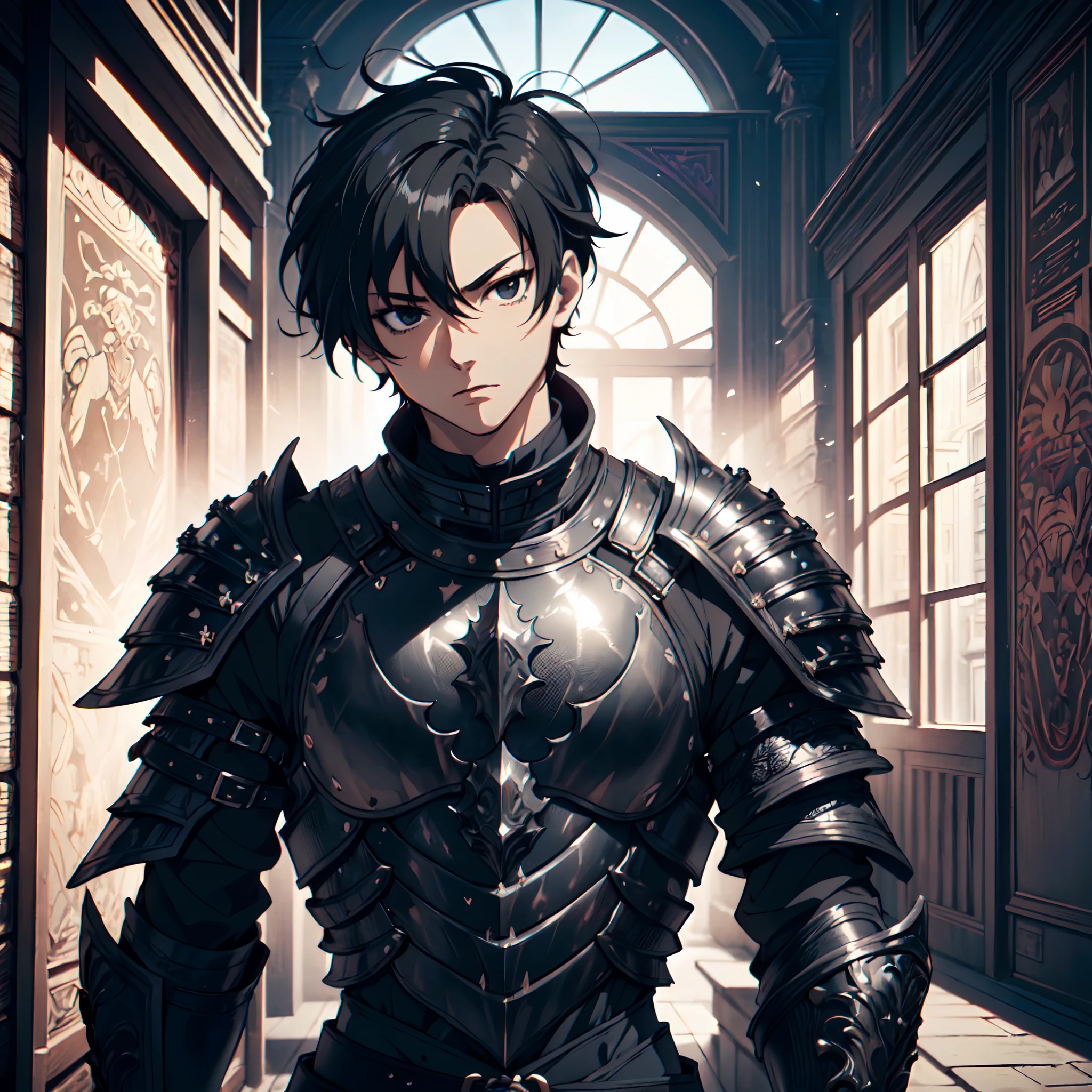 128K Ultra High Definition,
128K Ultra High Quality,
128K Ultra High Resolution,
Best Definition,
Best Quality,
Best Resolution,
Perfectly Detailed,
Perfectly Designed,
Extremely Detailed,
Extremely Designed,
Hyper Detailed,
Hyper Definition,
Hyper Quality,
Hyper Resolution,
Masterpiece,
(((Anime))),
Body Shot,
(((Boy))),
Handsome,
Muscular Body,
(((Black Short Hair))),
(((Black Eyes))),
(((Hyper Detailed & Perfectly Designed Black Obsidian Armor Plates))),
(((Hyper Detailed & Perfectly Designed Engraving Baron Armor))),
(((Inside Of Medieval Royal Palace Background Scenery))),