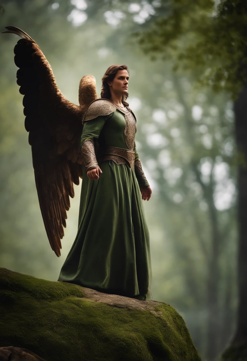 A realistic, cinematic image of Archangel Raphael - The Healer:
Archangel Raphael is the angel of healing and well-being. When you need physical, emotional or spiritual healing, you can call on Rafael's energy to aid your recovery, 9X16.
