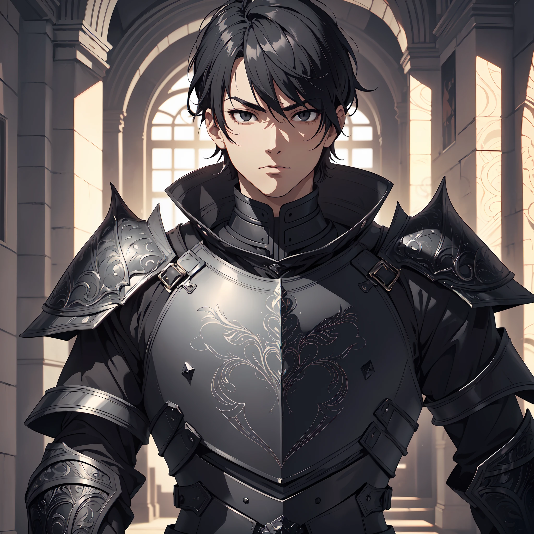 128K Ultra High Definition,
128K Ultra High Quality,
128K Ultra High Resolution,
Best Definition,
Best Quality,
Best Resolution,
Perfectly Detailed,
Perfectly Designed,
Extremely Detailed,
Extremely Designed,
Hyper Detailed,
Hyper Definition,
Hyper Quality,
Hyper Resolution,
Masterpiece,
(((Anime))),
Body Shot,
(((Boy))),
Handsome,
Muscular Body,
(((Black Short Hair))),
(((Black Eyes))),
(((Hyper Detailed & Perfectly Designed Black Obsidian Armor Plates))),
(((Hyper Detailed & Perfectly Designed Engraving Baron Armor))),
(((Inside Of Medieval Royal Palace Background Scenery))),
