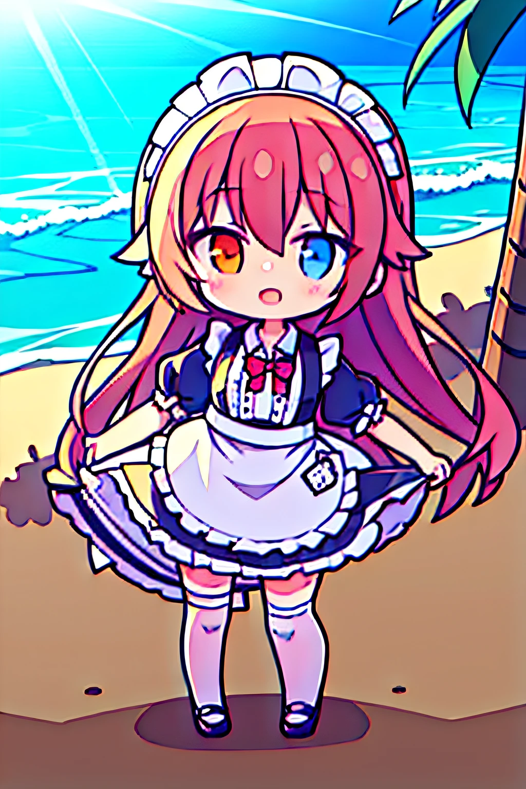 beachside，the maid outfit