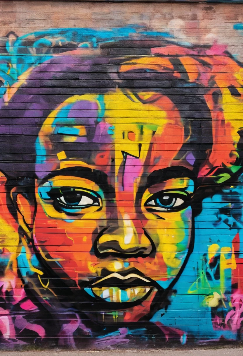The face of a five-year-old black male child, Emphasize seriousness in the child's gaze.