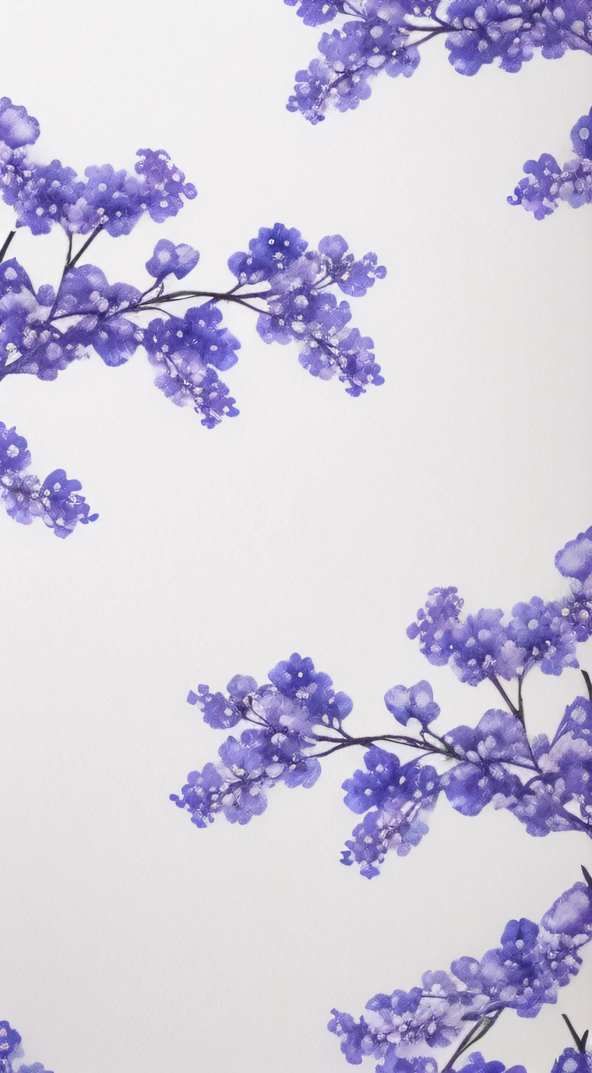 (best quality,4k,8k,highres,masterpiece:1.2),ultra-detailed,(realistic,photorealistic,photo-realistic:1.37),watercolor,paintings,white background,blue and white lines,plum blossom pattern,subtle details,crisp lines,(linear,monochromatic),reasonable design,light colors