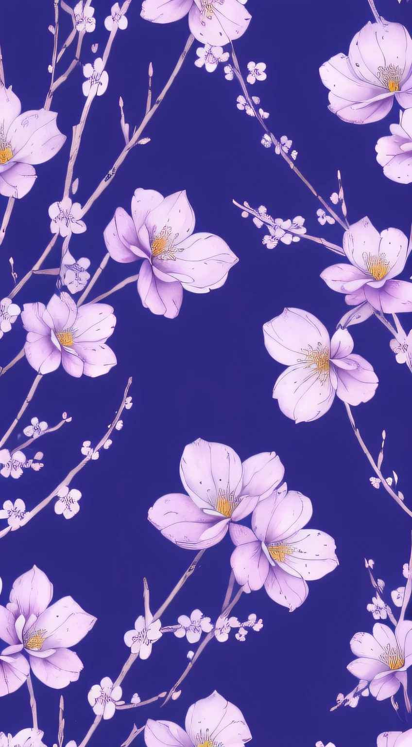 (best quality,4k,8k,highres,masterpiece:1.2),ultra-detailed,(realistic,photorealistic,photo-realistic:1.37), dark background, painting in ink and watercolor, plum blossom pattern, drawing of blue and white lines, reasonable design, clear lines, linear, monochromatic colors.