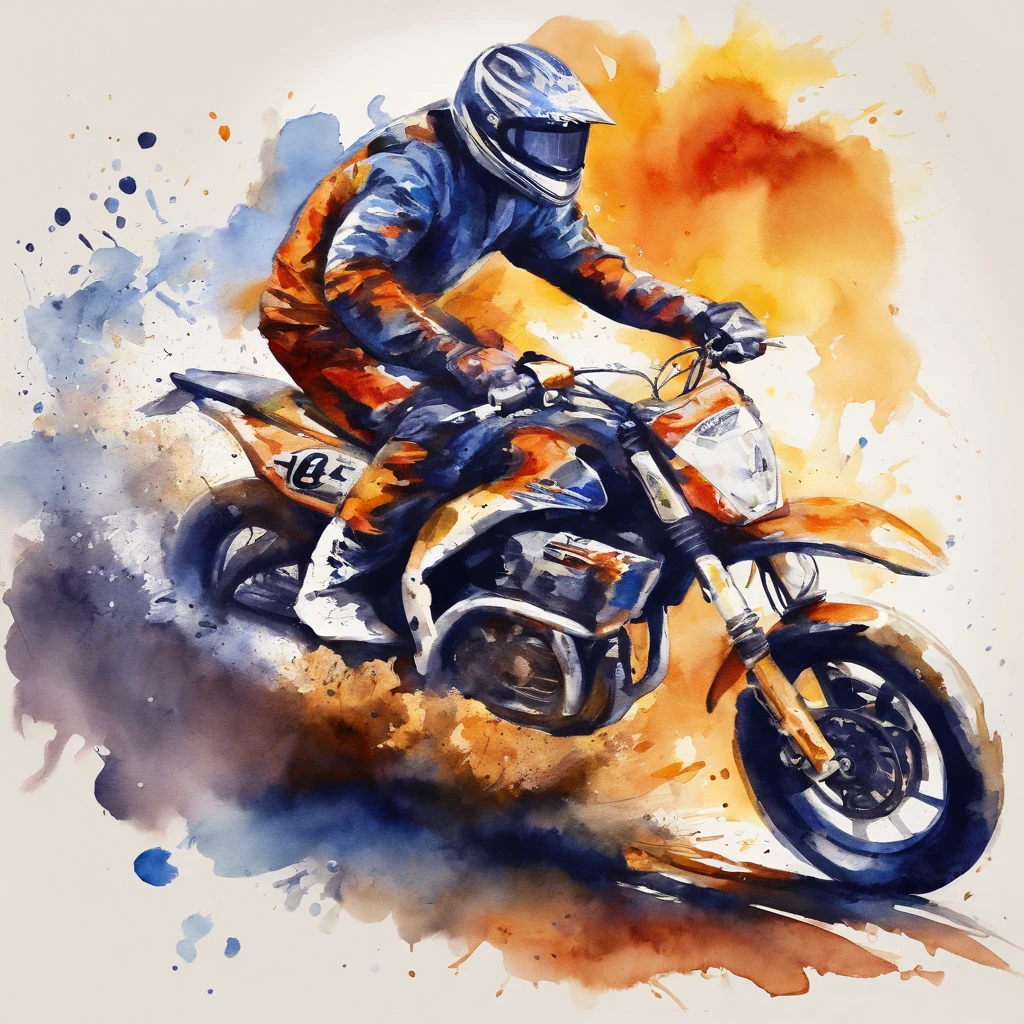 Action shot of motorcycle racer, Racing motorcycles, synthetic wave, tshirt vector, Gather in a circle, Sunset, contours, White background, illustration
