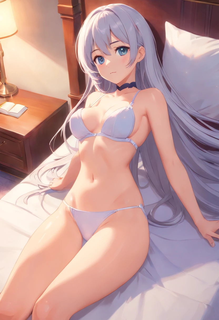 masterpiece, best quality, 1girl,emilia, silver hair,long hair,bed, absurdres, ahegao, heart-shaped pupils, 
spread legs, sex, completely ,vaginal,cum in ,  cum on body, facial, cum on breasts, hands behind body