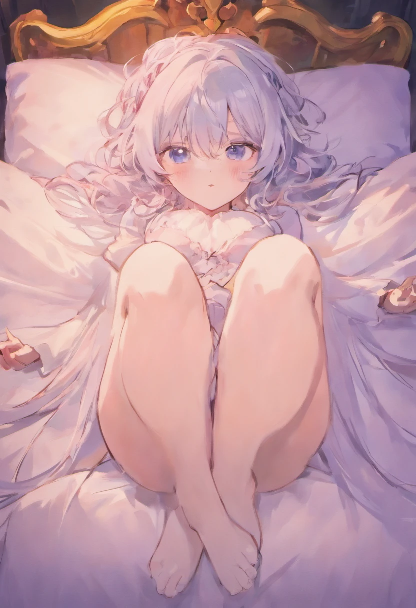masterpiece, best quality, 1girl,emilia, silver hair,long hair,bed, absurdres, ahegao, heart-shaped pupils, 
spread legs, sex, completely ,vaginal,cum in ,  cum on body, facial, cum on breasts, hands behind body
