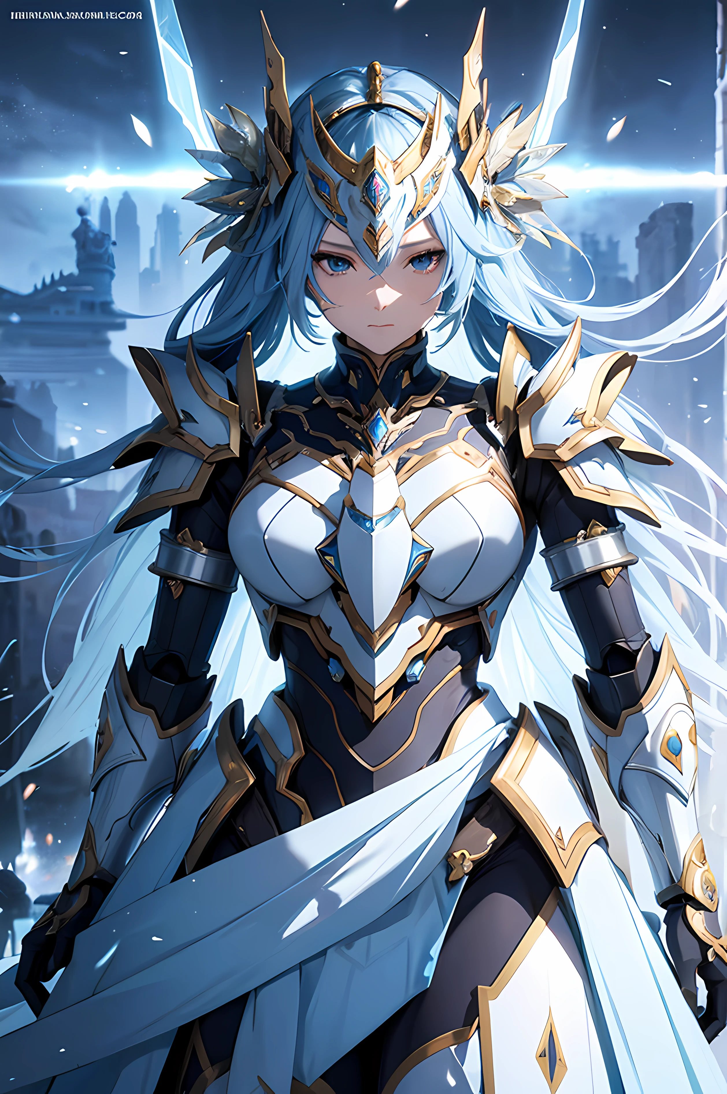 (solo), blue hair, messy hair, mane hair, extra long hair, dense hair, wild hair, expressive hair, mature, woman, (30 year old), fish-woman, gills, purple skin, red eyes, wearing a blue and black suit, beautiful, attractive, eye reflection, depth of field, water powers, golden aura,cinematic lighting, ray tracing, depth of field, cinematic lighting, ray tracing, UHD, high details, best quality, highres, high quality, award winning, super detail, masterpiece, 8k, UHD, high details, best quality, highres, high quality, award winning, super detail, masterpiece, 8k, digital art, anime coloring, body shot