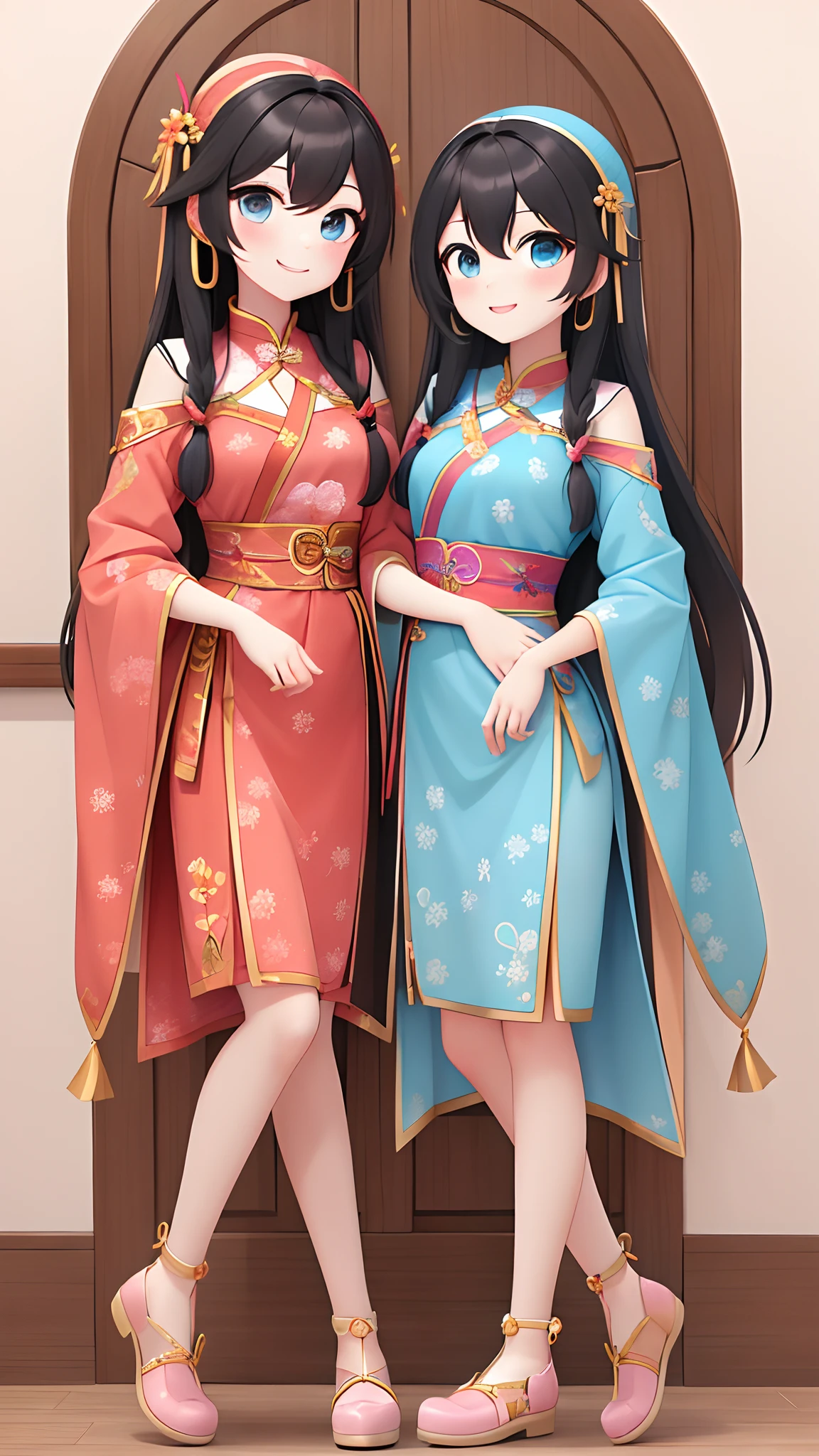 wavy hair wavy hair,(((Hair Accessories))),collar,Wear a sexy sweater,,Tight jeans,The room is full of Chinese New Year decorations.(((masterpiece))), ((Best Quality)), ((intricate details)), ((surreal))(8K),big, boa hancock from the anime one piece