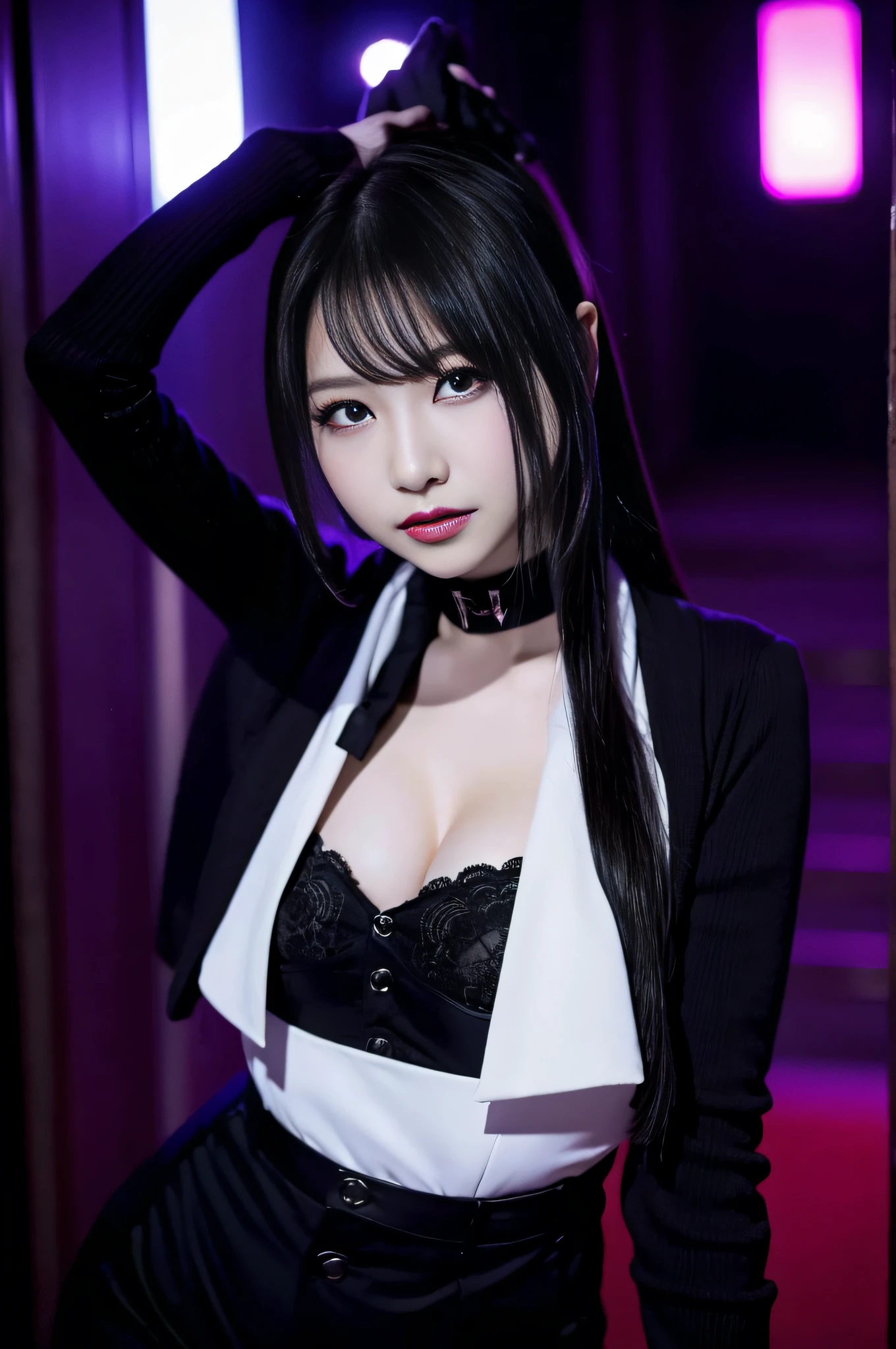 Charming beauties、Evil Female Executive、Night city、Move ki、The Darkness、seductiv、brainwash、Brainwashing device、Evil Fall、wicked、darkness、Black eyeshadow、black pantyhose、Black stockings、doress、Dark