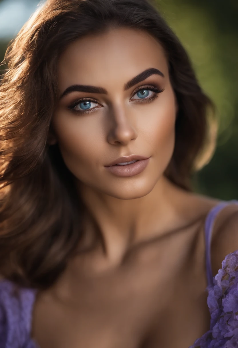Femme Arafed complètement , fille sexy aux yeux bruns, ultra réaliste, Méticuleusement détaillé, Portrait Sophie Mudd, cheveux bruns et grands yeux, Selfie d’une jeune femme, Dubai Eyes, Violet Myers, sans maquillage, maquillage naturel, Regarder directement la caméra, Visage avec Artgram, Maquillage subtil, Superbe photo du corps entier agenouillée sur le lit, dans la chambre, Buste de taille moyenne à grande