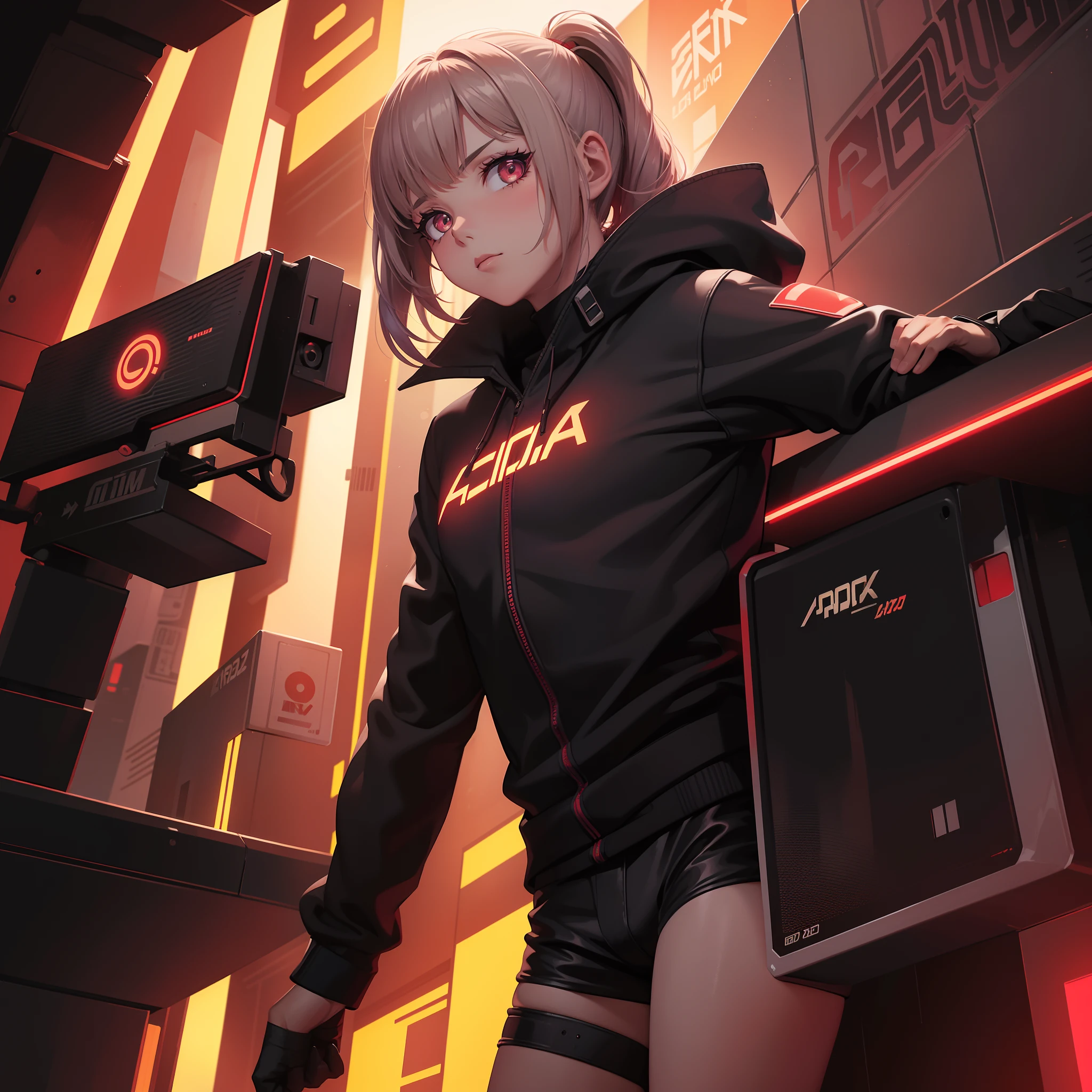 Image of a man on his back with his head turned to the side, 2049, Ano 2099, Bladerunner 2 0 4 9 ), Blade Runner 2049 Estilo, BladeRunner 2049, Bladerunner 2 0 4 9, Blabladerunner2049, Blade Runner 2049 cores, Adobe Illustrator, arte de linha , vetor, Red setting , fundo vermelho, neon