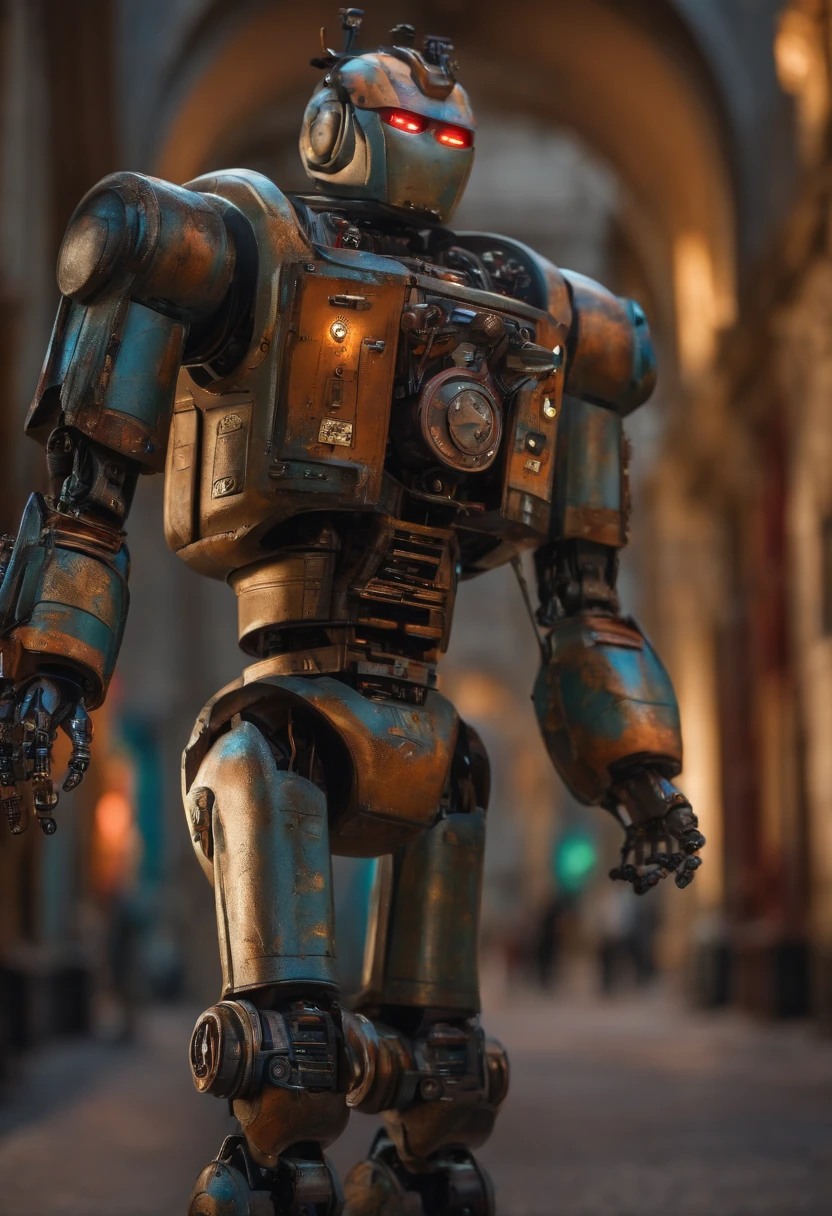 How to transform an image with parts of a robot