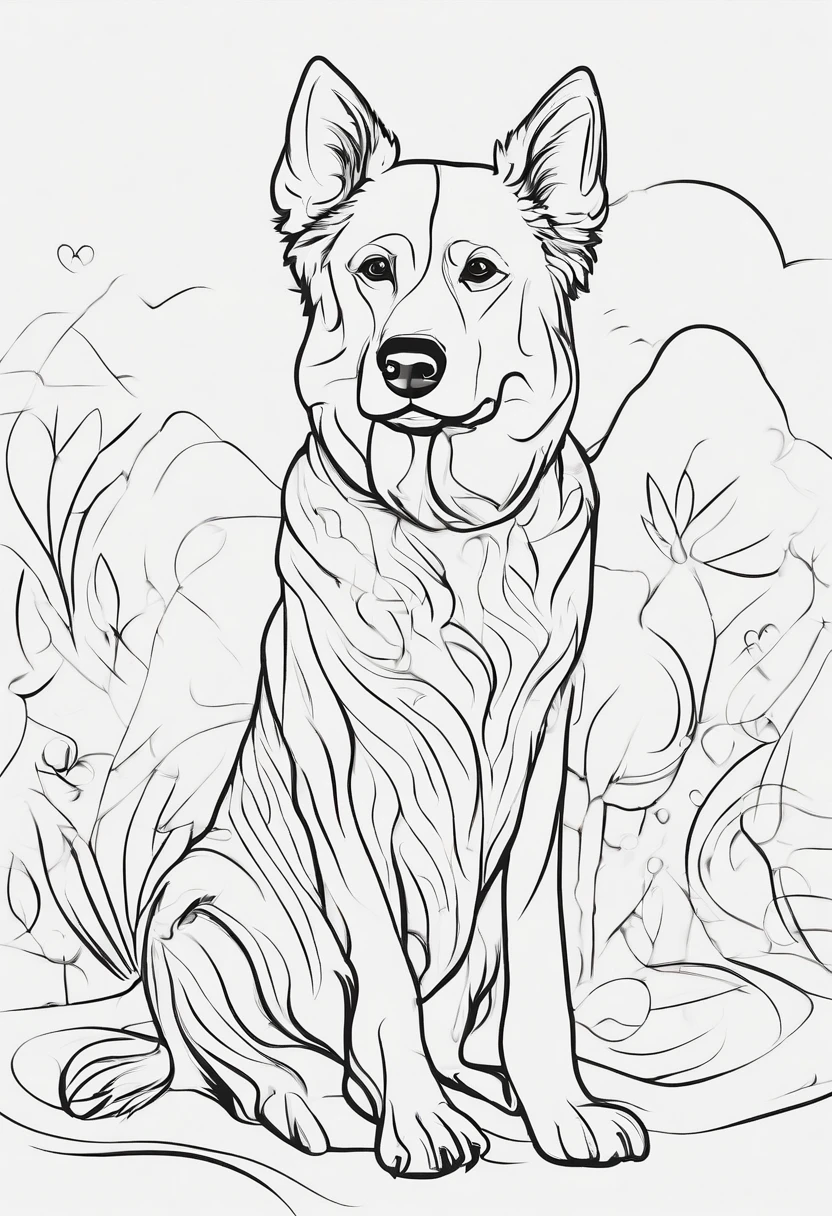 one dog