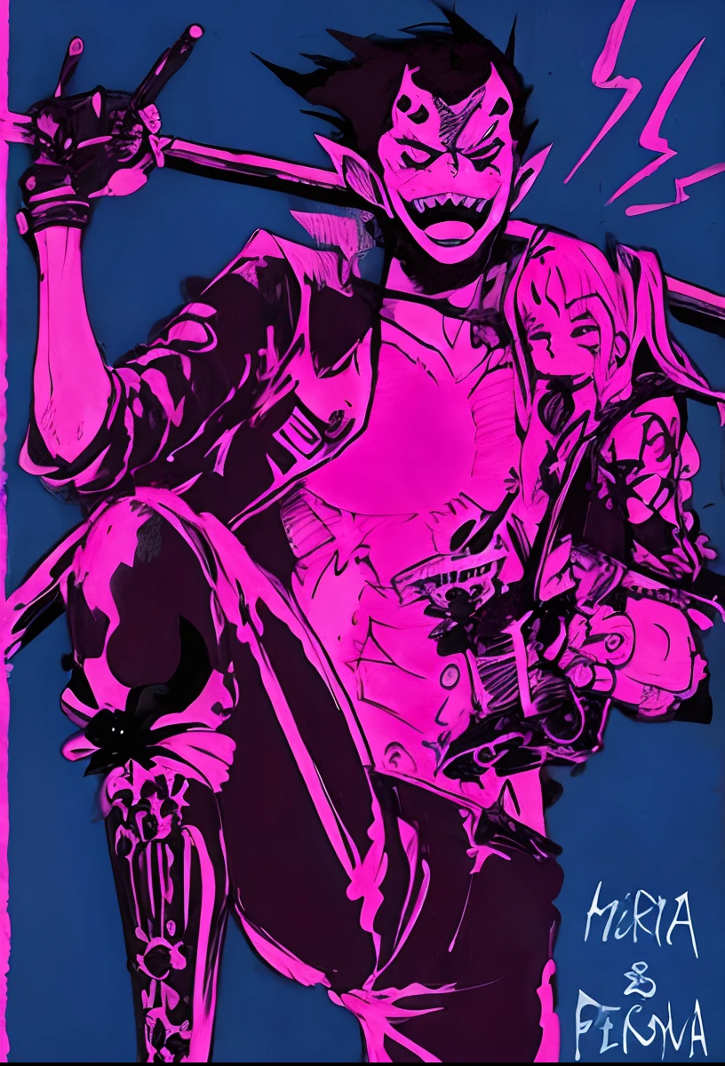 One piece manga, gecko moria, perona, halloween theme, bats flying,