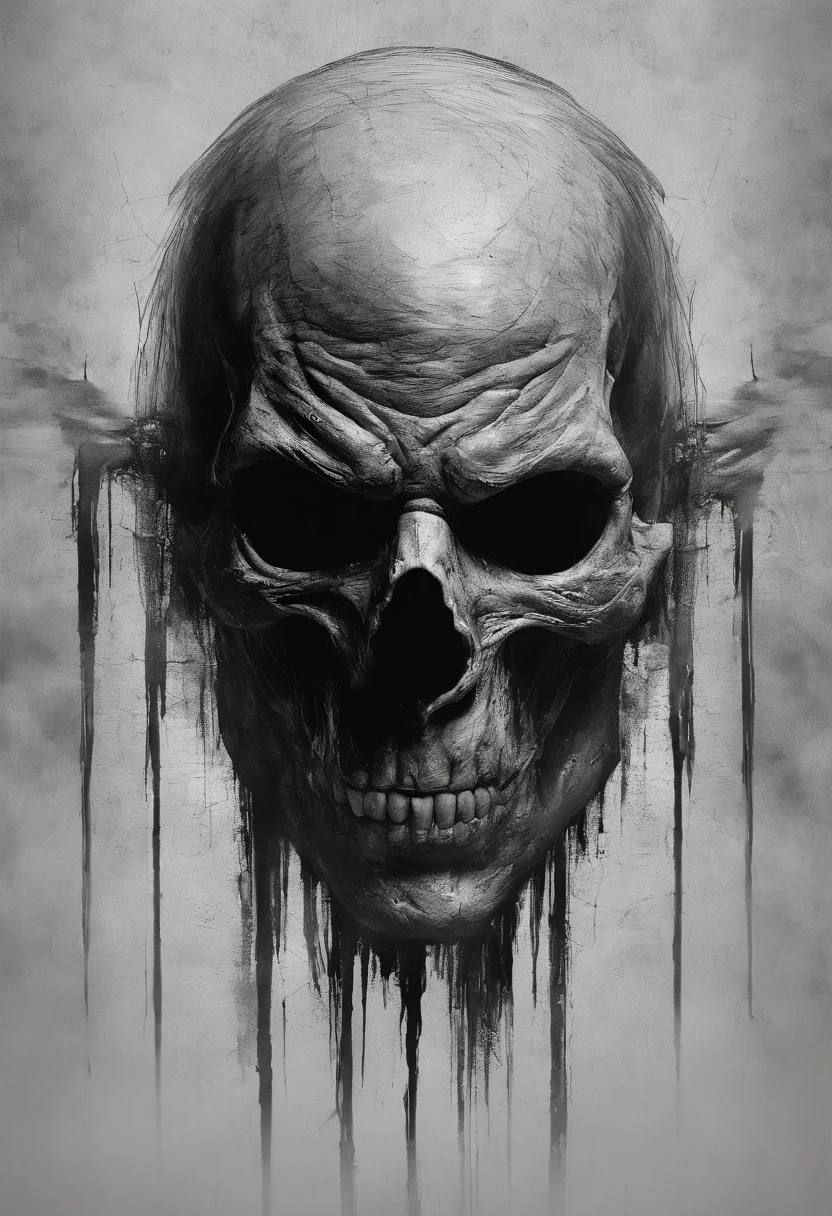 (best quality,hyper-realistic,artistic:1.2),[sketch drawing],character,[skull joker],black and white, Detailed sketch, Intricate lines, Fine shading, Expressive strokes, Distinctive features, Dramatic shadows, High contrast, Intense emotions, Grayscale texture, Dynamic composition