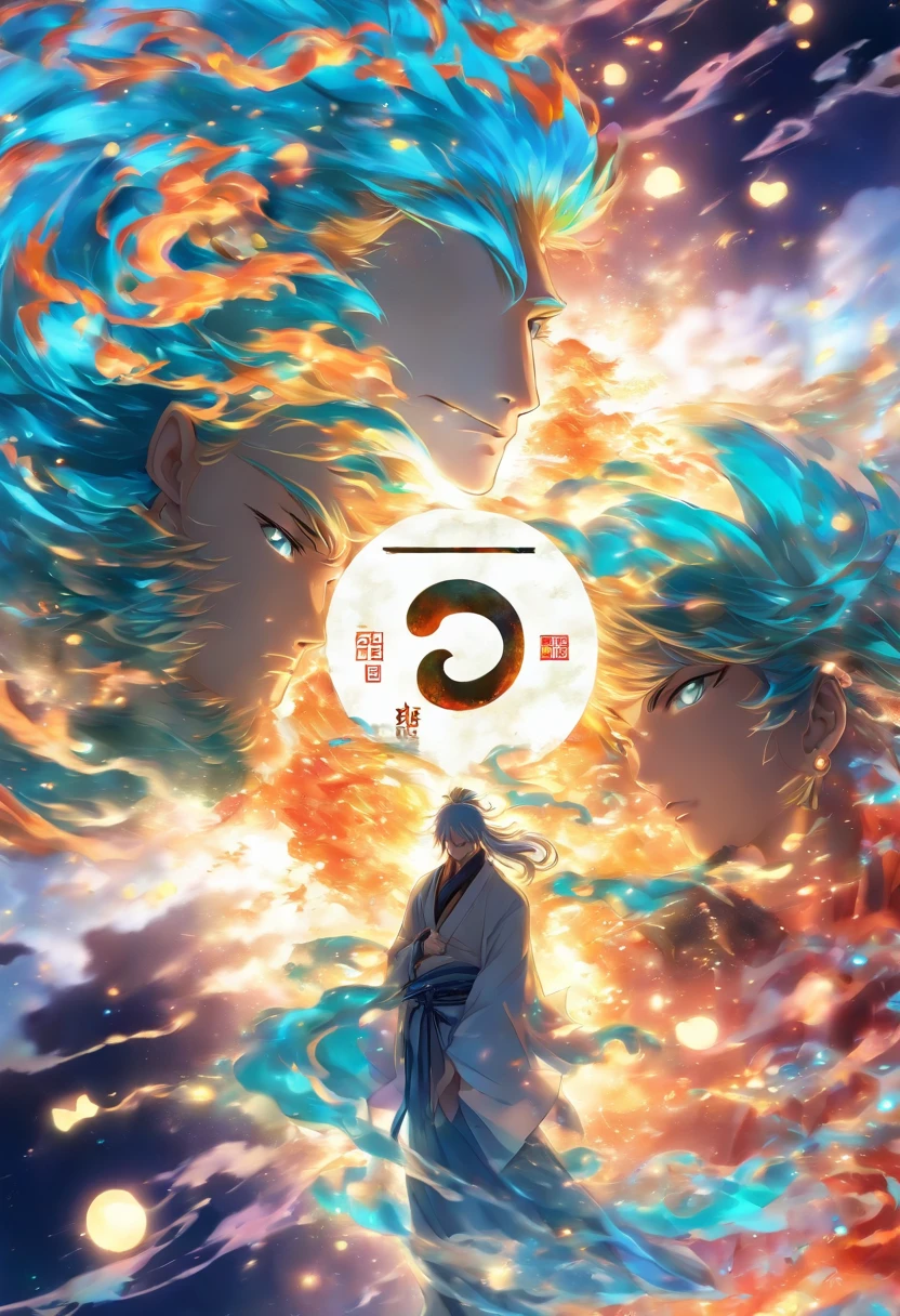 um livro com capa yin e yang