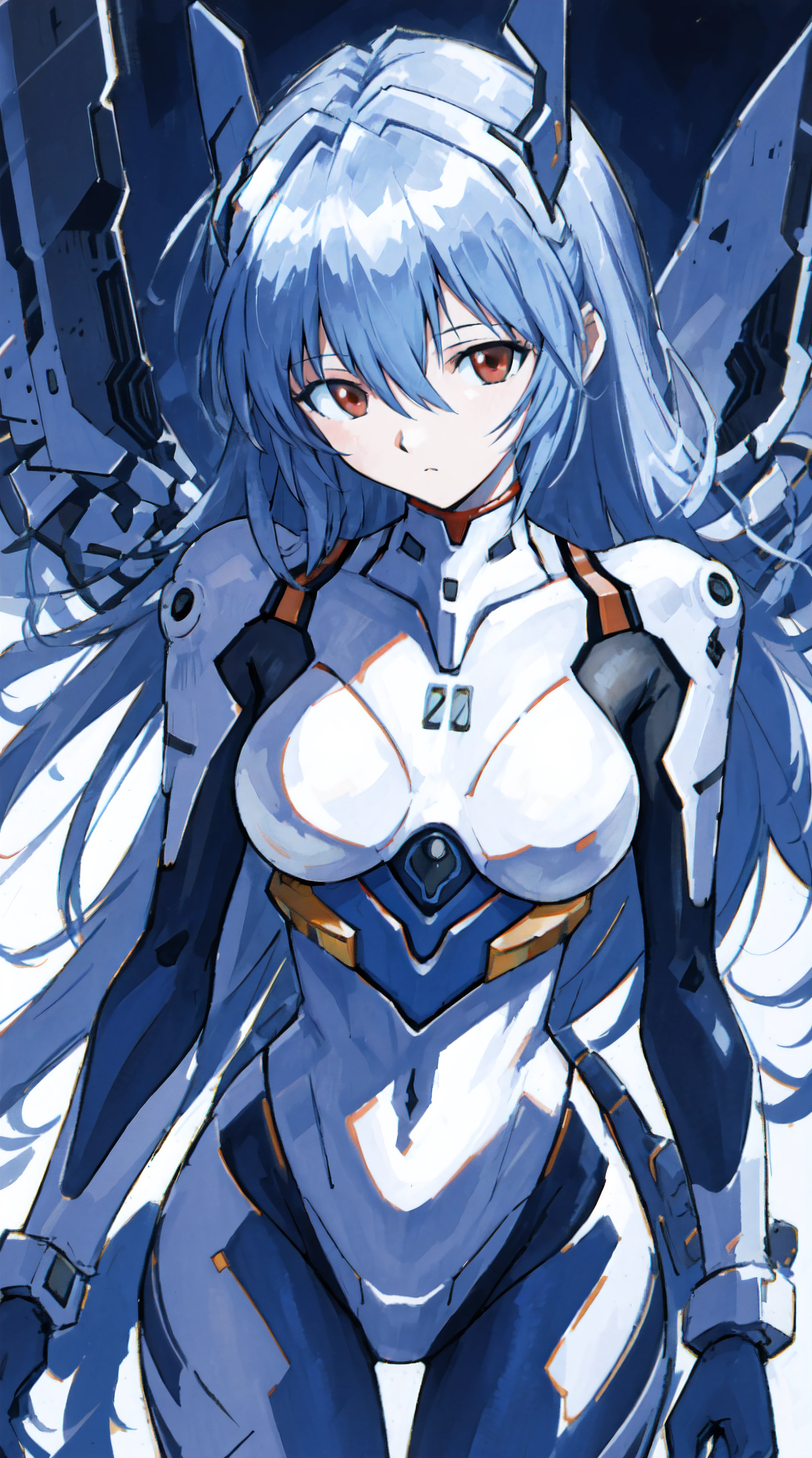 POV,solo,mecha girl,robot,holding weapon,horns,gun,single_horn,glowing,HDR,UHD,studio lighting,ultra-fine painting,sharp focus,physically-based rendering,extreme detail description,professional,vivid colors,bokeh,portraits