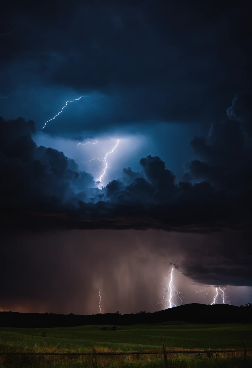 (Um lobisomem:1.1),(black fur:1.1),(uivando na lua),(thunderstorms of lightning and thunder),(melhor qualidade,ultra-detalhado),(Realistic),(escuro e sinistro),(Enluarado),(ominous lighting),(atmosfera sinistra)