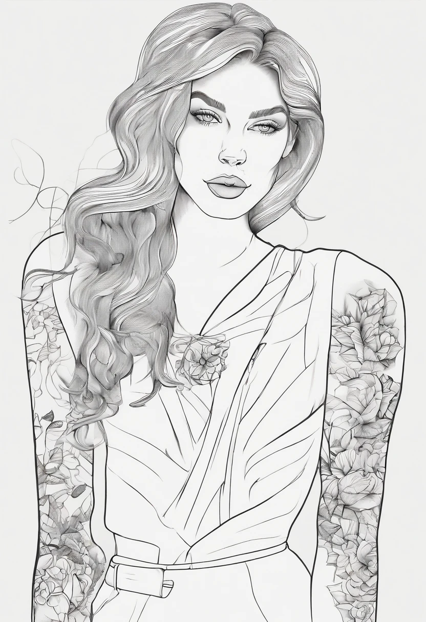 Beautiful girl with tattoos