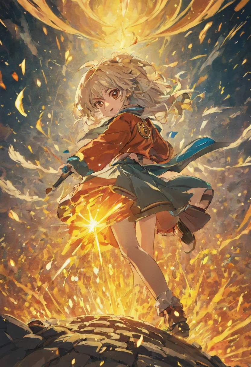 schoolgirls，A general,Dignified appearance，Skilled short white hair，Strong and sturdy body，Wearing armor，Holding a sword，Background nothingness