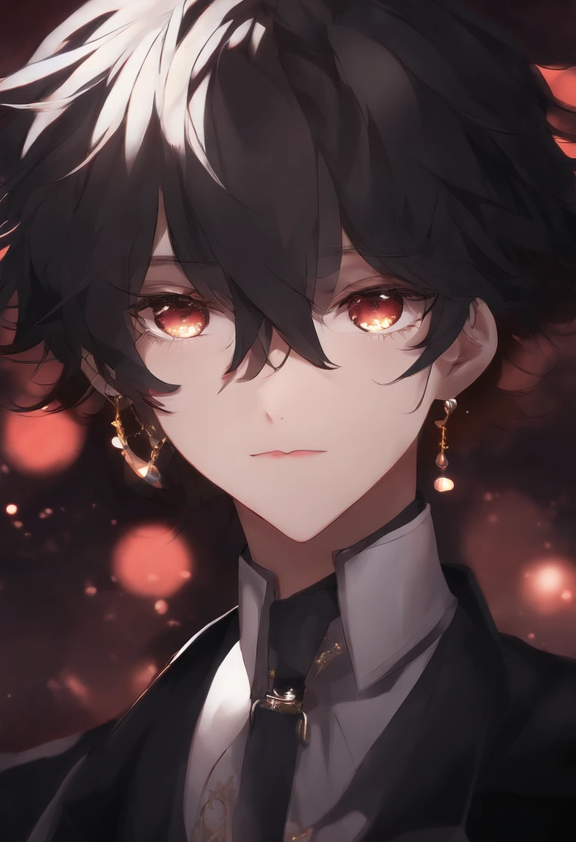 anime vtuber hombre ojos negros cabello negro