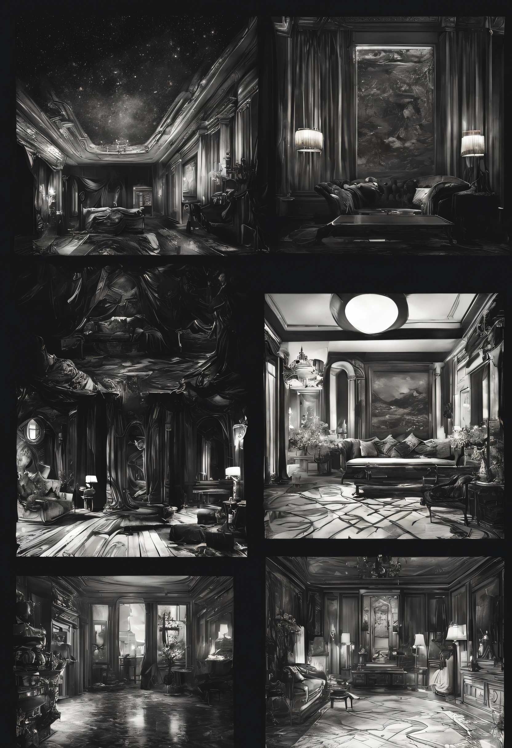 "A creative and visually descriptive rendering of darkness, with a range of styles and variations that will captivate your imagination."