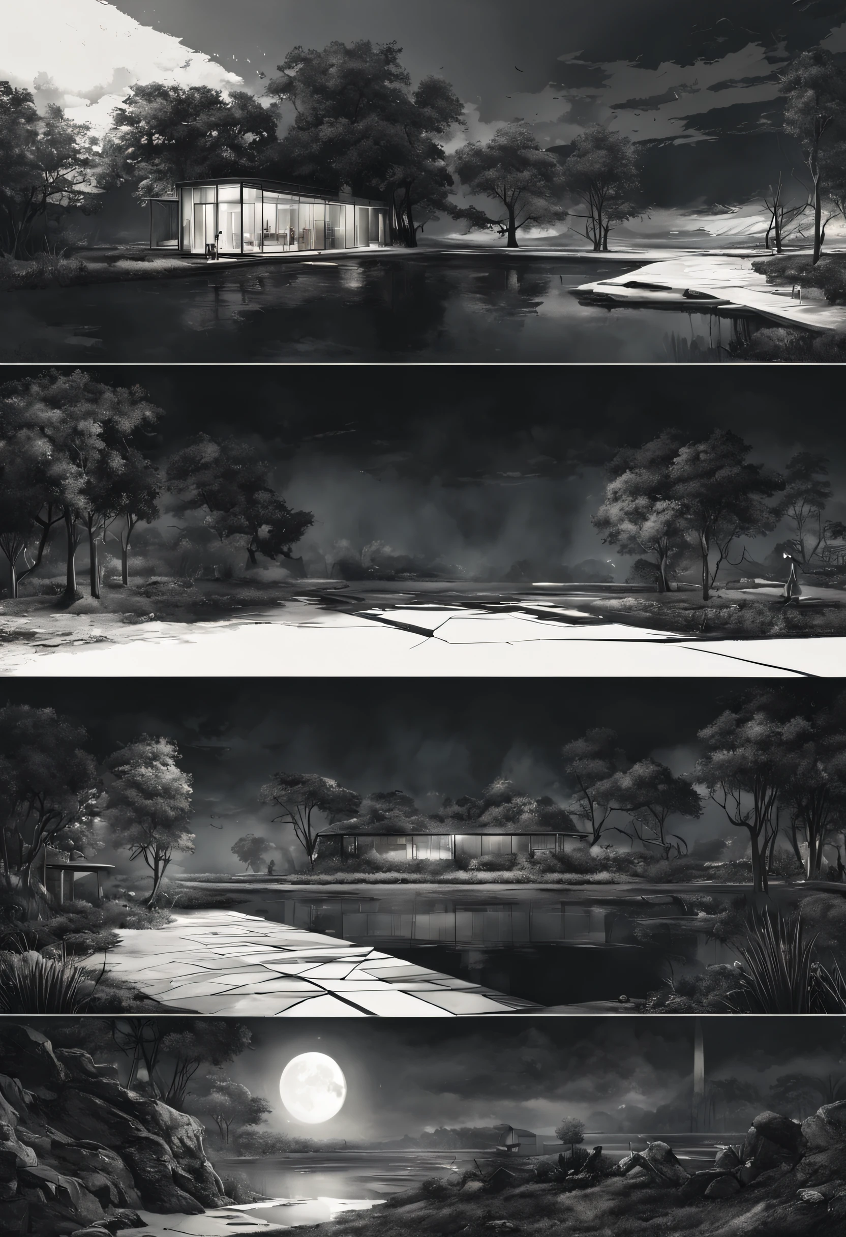 "A creative and visually descriptive rendering of darkness, with a range of styles and variations that will captivate your imagination."