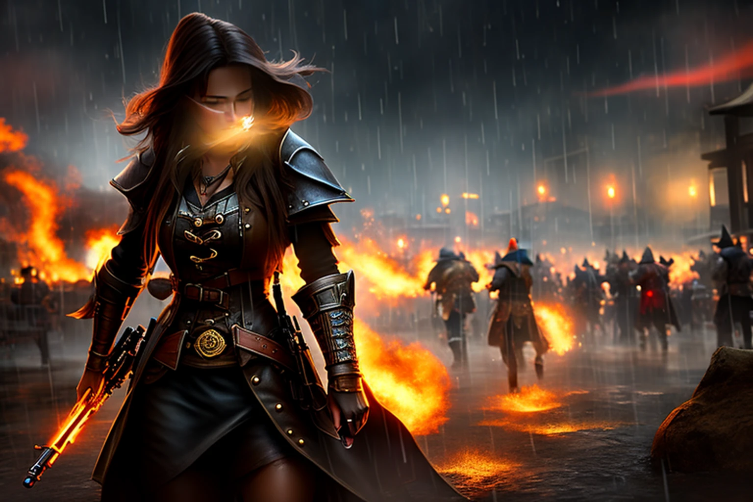 full body shot, Kate Beckinsail as witch hunter, [running pose: 1,8], victorian steampunk clothes, (((leather cuirass))), ((movie still frame)), a steampunk city on background
cinematic, natural skin texture, 24mm, 4k textures, soft cinematic light, adobe lightroom, photolab, hdr, intricate, elegant, highly detailed, sharp focus, ((((cinematic look)))), soothing tones, insane details, intricate details, hyperdetailed, low contrast, soft cinematic light, dim colors, exposure blend, hdr, faded, slate atmosphere --auto