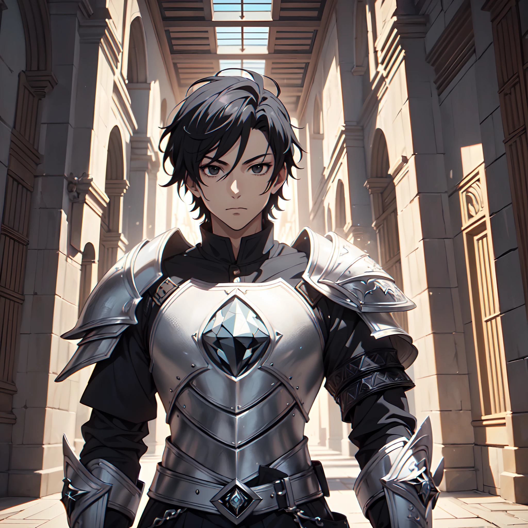 128K Ultra High Definition,
128K Ultra High Quality,
128K Ultra High Resolution,
Best Definition,
Best Quality,
Best Resolution,
Perfectly Detailed,
Perfectly Designed,
Extremely Detailed,
Extremely Designed,
Hyper Detailed,
Hyper Definition,
Hyper Quality,
Hyper Resolution,
Masterpiece,
(((Anime))),
Body Shot,
(((Boy))),
Handsome,
Muscular Body,
(((Black Short Hair))),
(((Black Eyes))),
(((Hyper Detailed & Perfectly Designed White Diamond Armor Plates))),
(((Hyper Detailed & Perfectly Designed Engraving Baron Armor))),
(((Inside Of Medieval Royal Palace Background Scenery))),